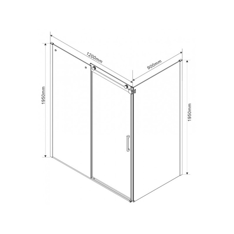Душевой уголок Vincea Como 120x90 VSR-1C9012CGB параметры