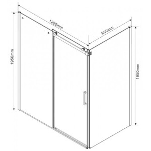 Душевой уголок Vincea Como 120x90 VSR-1C9012CGB параметры
