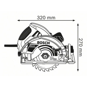 Циркулярная пила Bosch GKS 65 0.601.667.000 схема