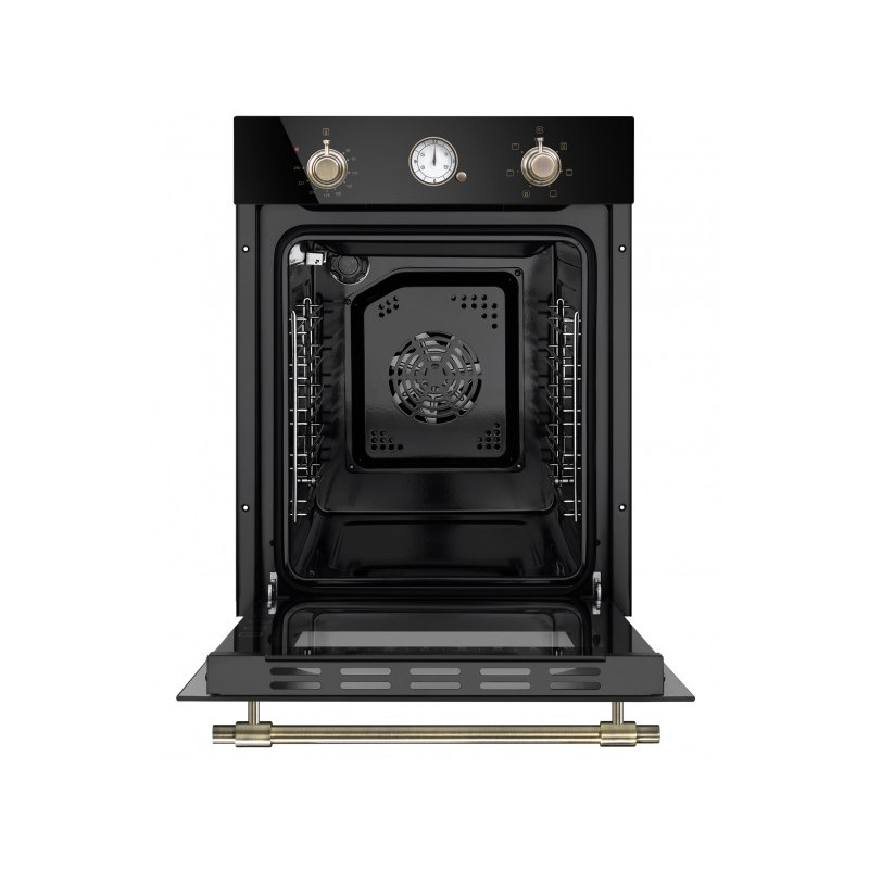 Электрический духовой шкаф Maunfeld EOEF516RBG Black вид внутри без приспособлений