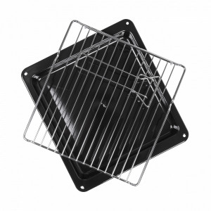 Электрический духовой шкаф Maunfeld EOEF516RBG Black комплектация