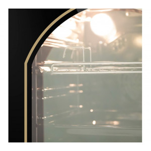 Электрический духовой шкаф Maunfeld EOEF516RBG Black подсветка