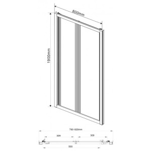 Душевая дверь Vincea Garda VDB-1G800CH параметры