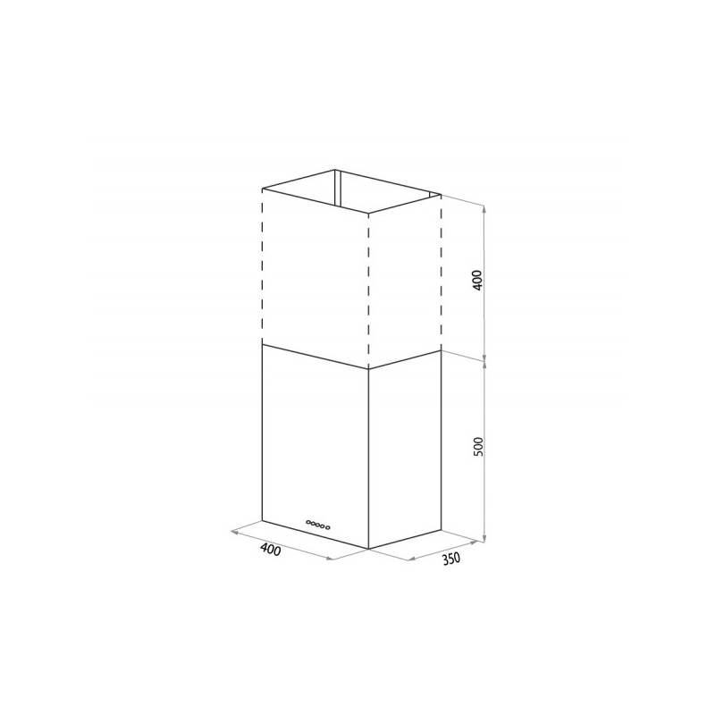 Вытяжка Maunfeld Box Push 40 White размеры