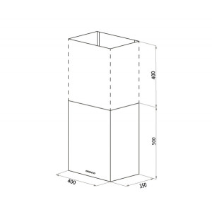 Вытяжка Maunfeld Box Push 40 White размеры