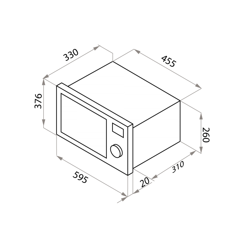 Микроволновая печь Maunfeld JBMO.20.5ERBG Black