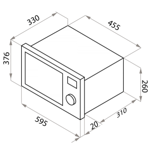 Микроволновая печь Maunfeld JBMO.20.5ERBG Black