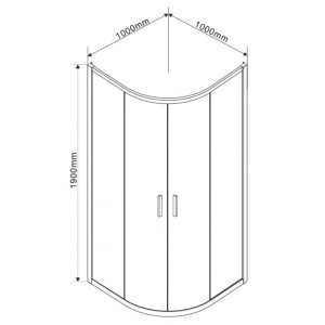 Душевой уголок Vincea Garda 100x100 VSQ-1G100CH параметры