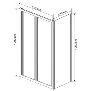 Душевой уголок Vincea Garda 80x80 VSR-1G8080CH параметры