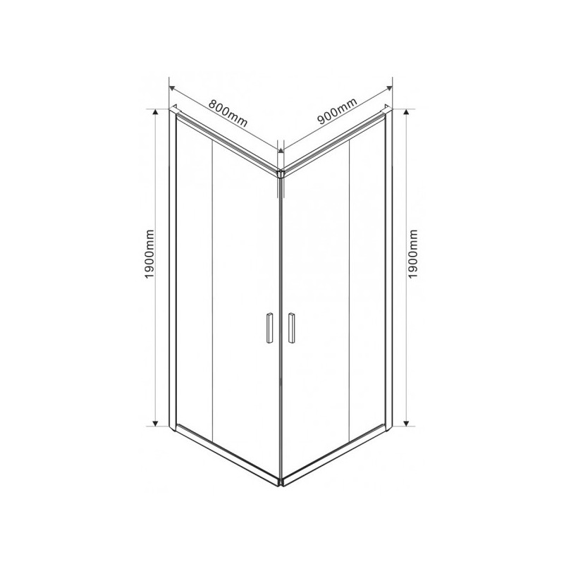 Душевой уголок Vincea Garda 90x80 VSS-1G8090CL параметры