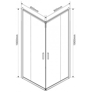 Душевой уголок Vincea Garda 90x80 VSS-1G8090CL параметры