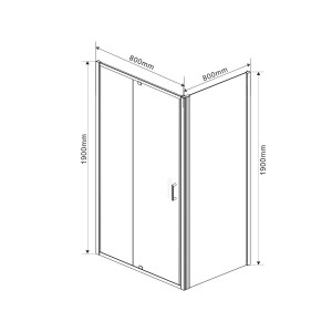 Душевой уголок Vincea Intra 80x80 VSR-1I708080CH параметры