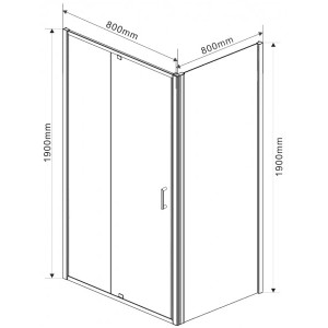 Душевой уголок Vincea Intra 80x80 VSR-1I708080CL параметры