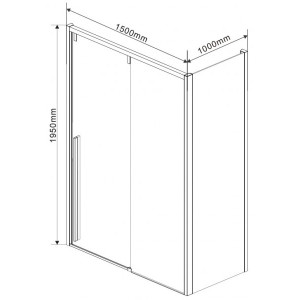 Душевой уголок Vincea Lugano 150x100 VSR-1L1015CL-1 параметры