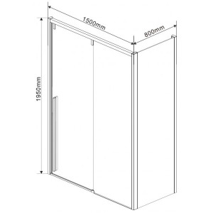 Душевой уголок Vincea Lugano 150x80 VSR-1L8015CL-1 параметры