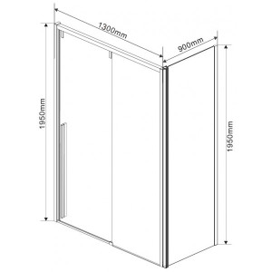Душевой уголок Vincea Lugano 130x90 VSR-1L9013CLB-1 параметры