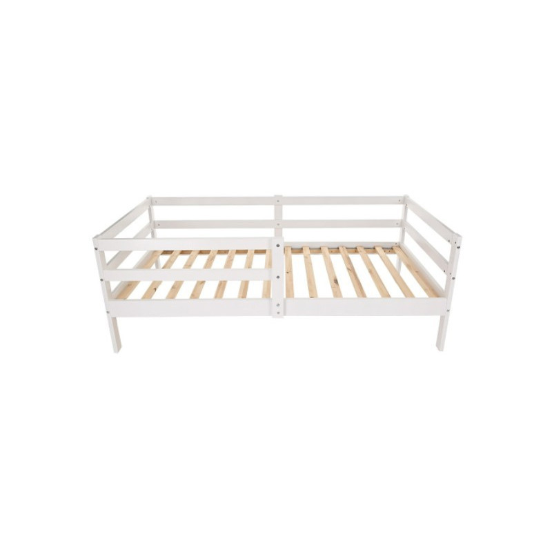 Кровать односпальная Pituso BamBino 80x160 белый спереди