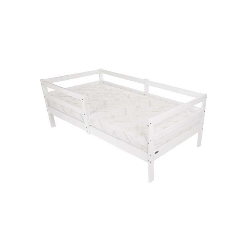 Кровать односпальная Pituso BamBino 80x160 белый с матрасом