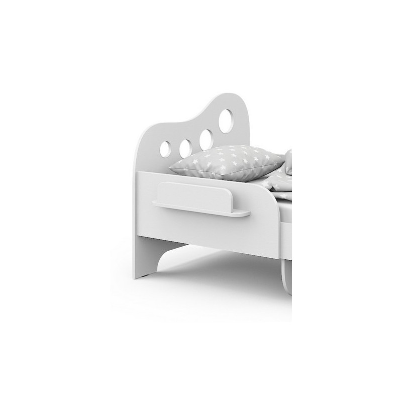 Кровать односпальная Pituso Asne 80x160 белый бортик