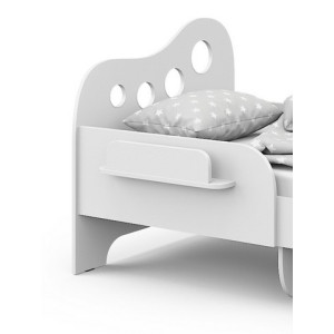 Кровать односпальная Pituso Asne 80x160 белый бортик