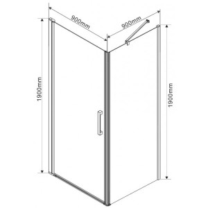 Душевой уголок Vincea Orta 90х90 VSR-1O9090CH-R параметры