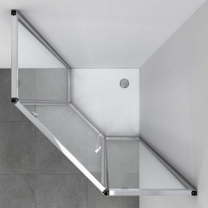 Душевой уголок Vincea Penta 90х90 VSP-3P900CL вид сверху