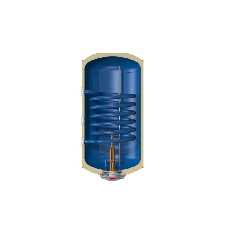 Накопительный водонагреватель Thermex ER 150 V combi L вид внутри