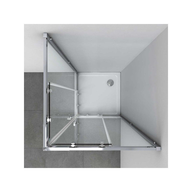 Душевой уголок Vincea Rapid 100х100 VSS-3R90/10CL вид сверху