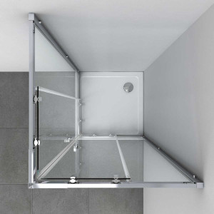 Душевой уголок Vincea Rapid 100х100 VSS-3R90/10CL вид сверху