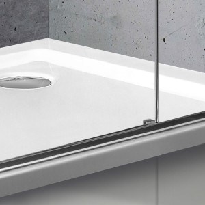 Душевой уголок Vincea Slim 90x90 VSS-2SL900CLB на поддоне