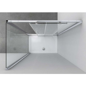 Душевой уголок Vincea Soft 100x90 VSR-3SO9010CL вид сверху