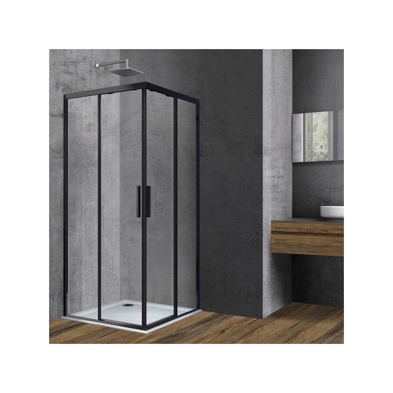 Душевой уголок Vincea Soft 90x90 VSS-3SO900CLB в интерьере