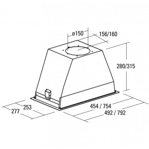 Вытяжка Schtoff HGL Inox схема