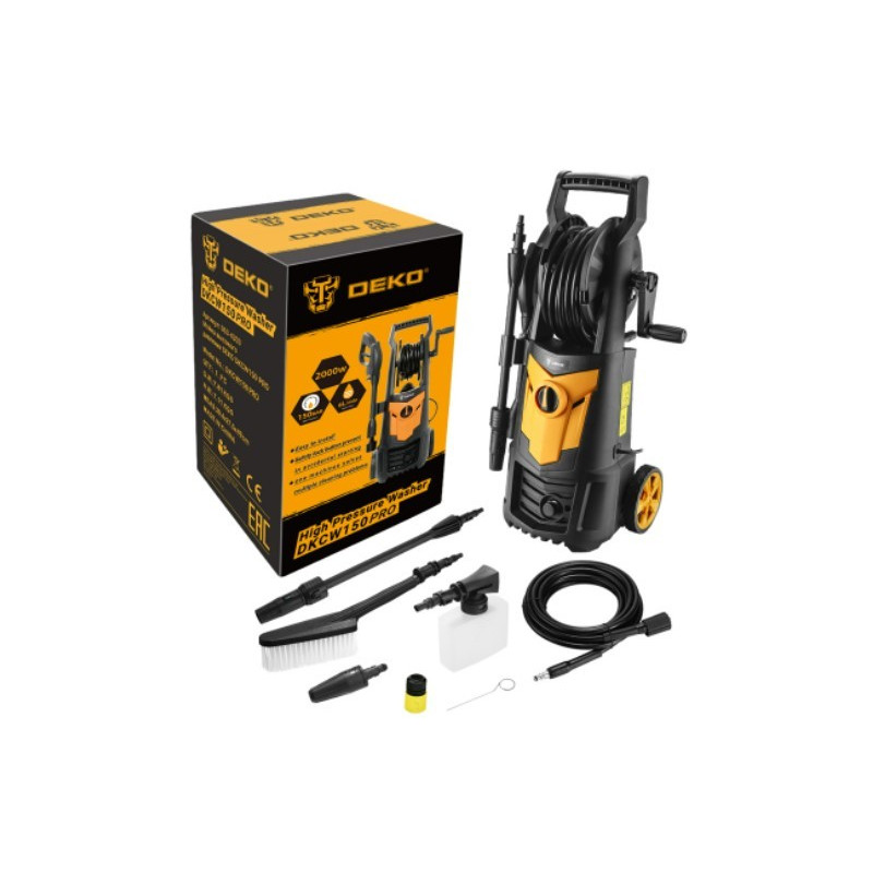 Мойка высокого давления Deko DKCW150 Pro комплект
