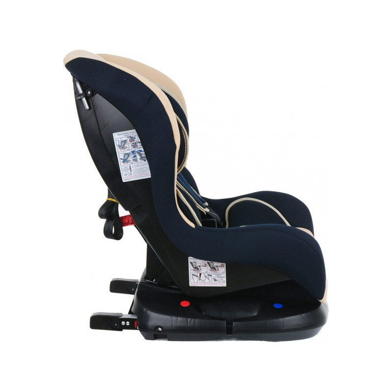 Автокресло Bambola Bambino Isofix синий/бежевый сбоку