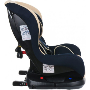 Автокресло Bambola Bambino Isofix синий/бежевый сбоку