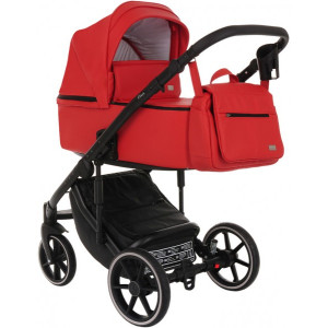 Универсальная коляска Pituso Bella 2в1 красный/черный с сумкой
