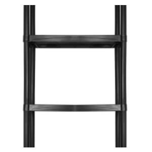 Стеллаж Deko DKTB18 черный полки