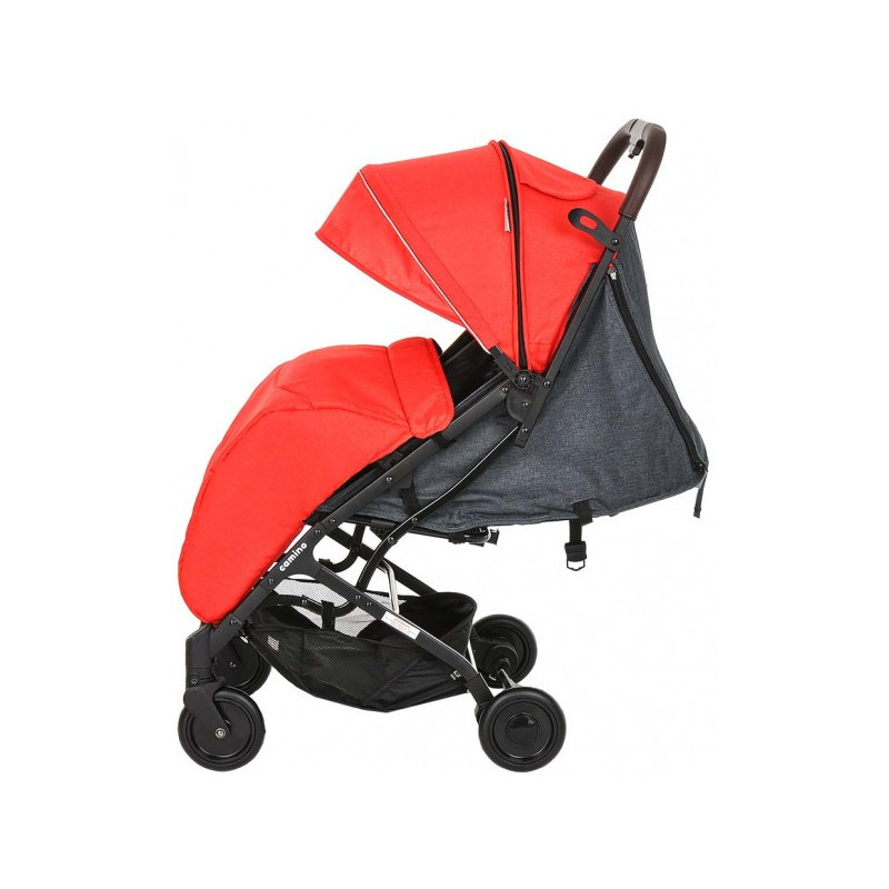 Прогулочная коляска Pituso Camino черный/красный сбоку