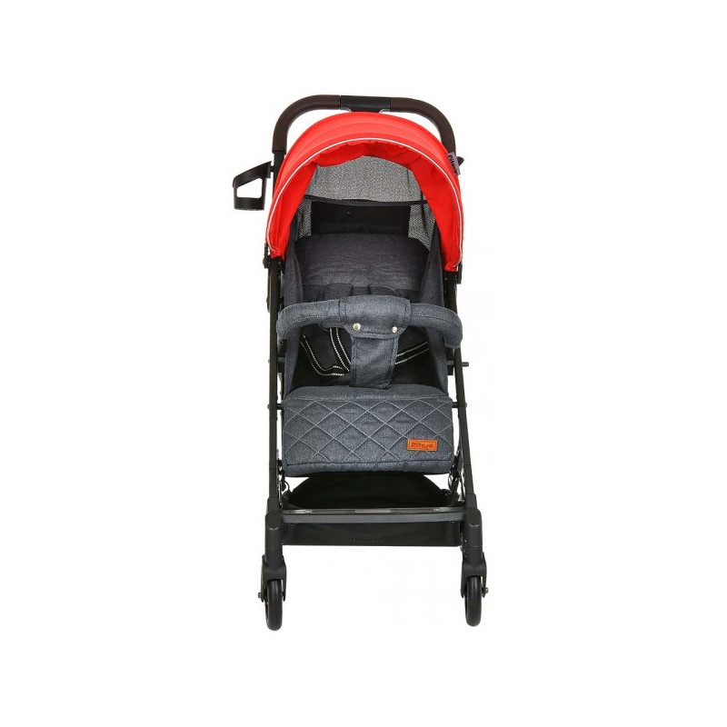 Прогулочная коляска Pituso Camino черный/красный спереди