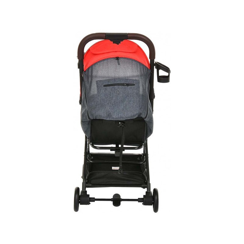 Прогулочная коляска Pituso Camino черный/красный сзади