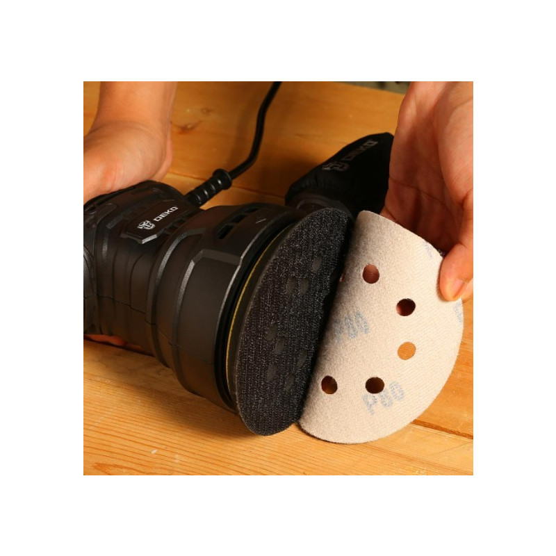 Эксцентриковая шлифмашина Deko DKG350 063-4263 шлифлист