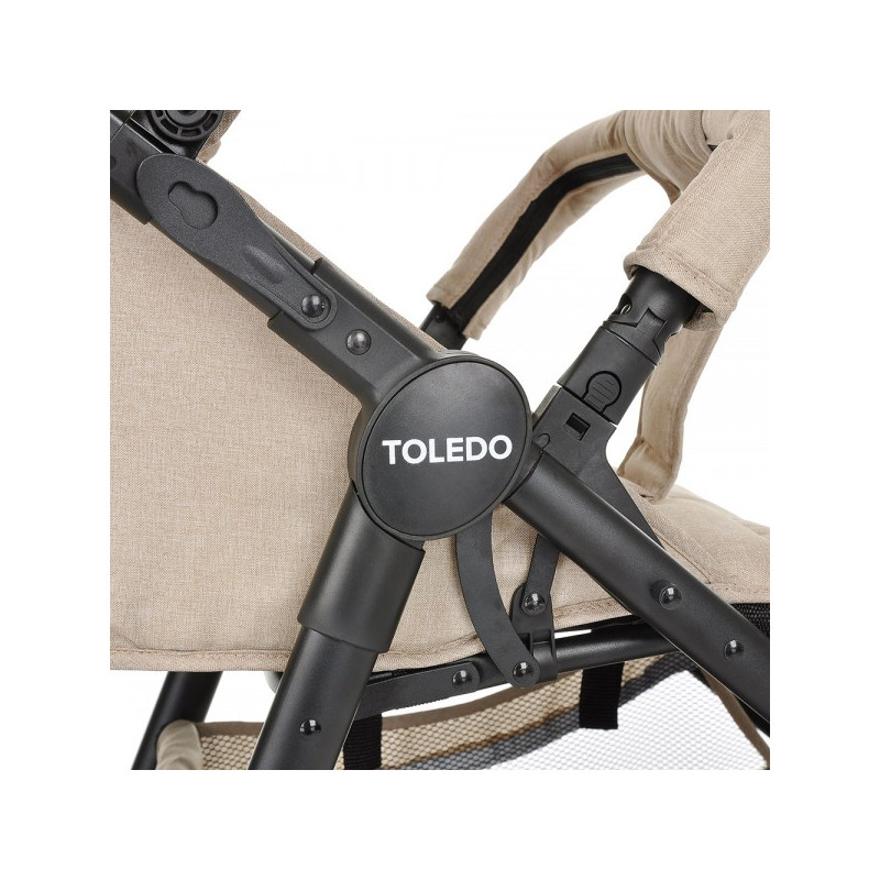 Прогулочная коляска Pituso Toledo Air капучино съемный бампер