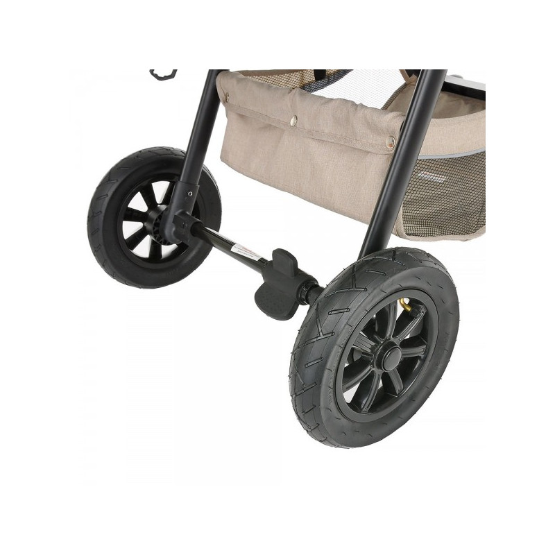 Прогулочная коляска Pituso Toledo Air капучино задние колеса
