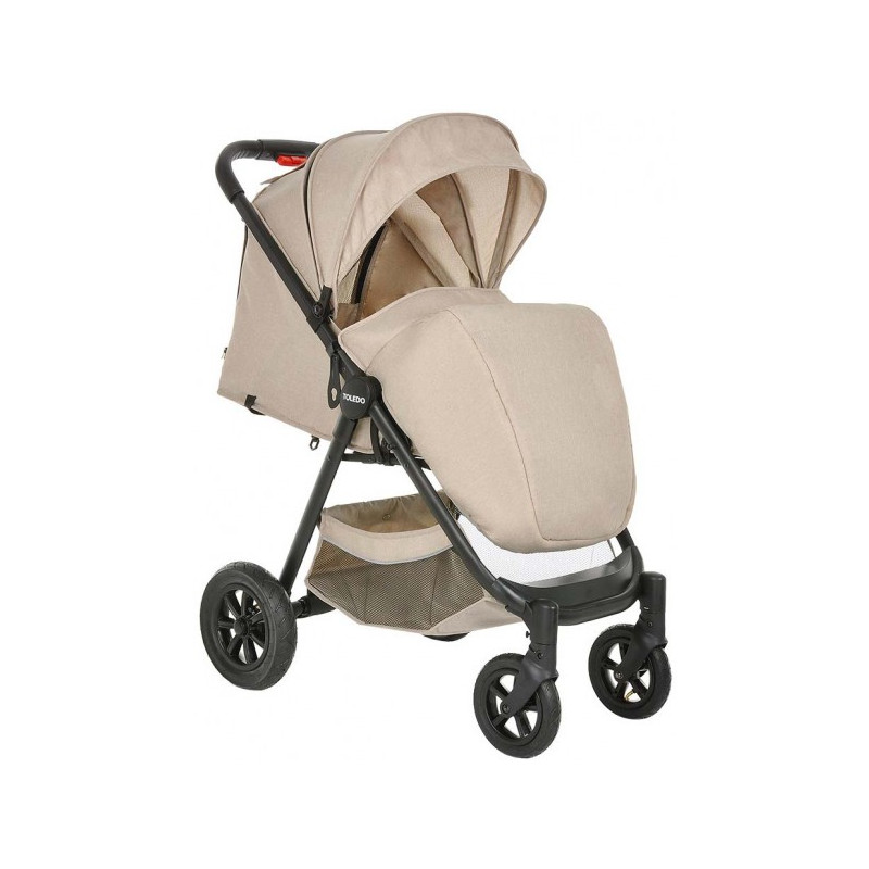 Прогулочная коляска Pituso Toledo Air капучино с накидкой на ножки