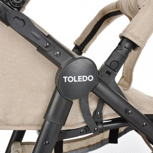 Прогулочная коляска Pituso Toledo Air капучино съемный бампер