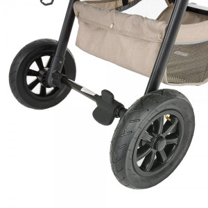 Прогулочная коляска Pituso Toledo Air капучино задние колеса
