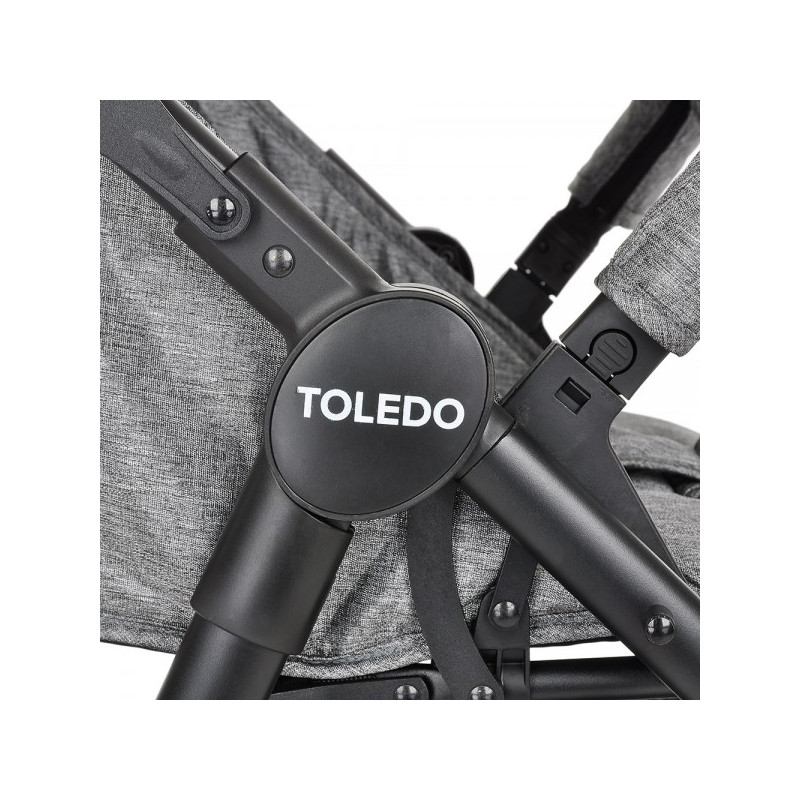 Прогулочная коляска Pituso Toledo Air серый металлик детали конструкции