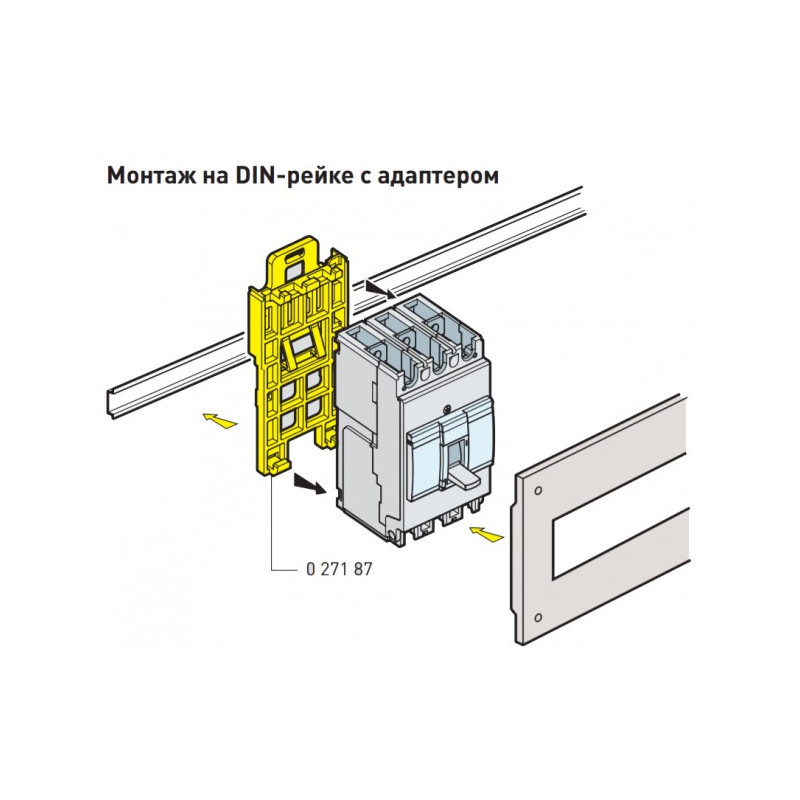 Выключатель автоматический Legrand DRX-125 27021 монтаж на DIN-рейку