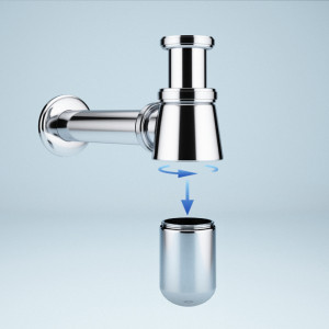 Сифон Wellsee Drainage System 182103001 с донным клапаном откручивание гидрозатвора